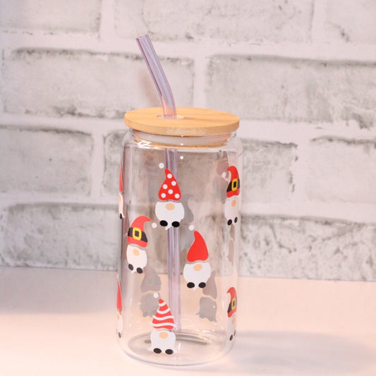Gnomes Glass Can Cup